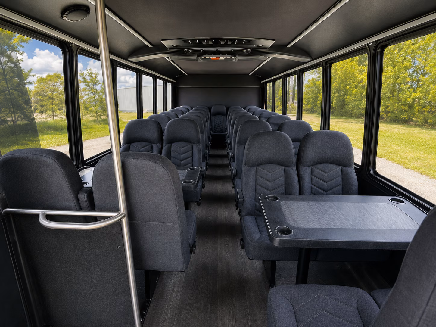 bend 18 passenger minibus inside