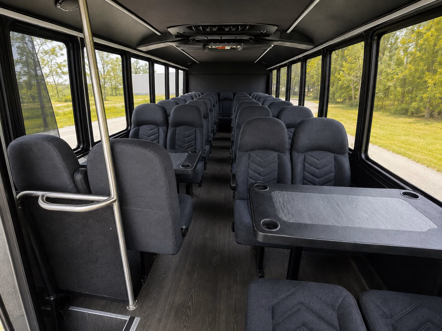 bend 18 passenger minibus interior