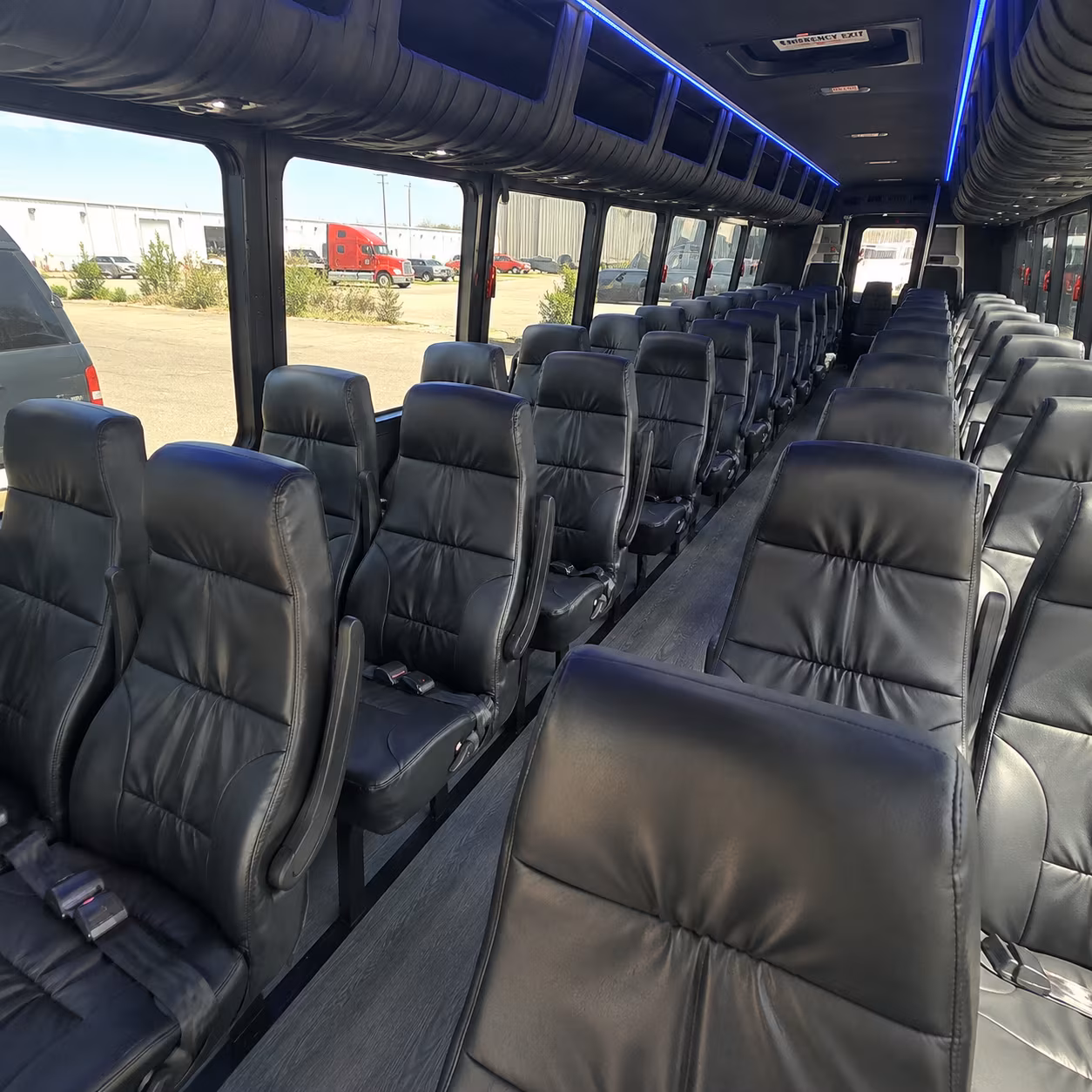 bend 25 passenger minibus inside