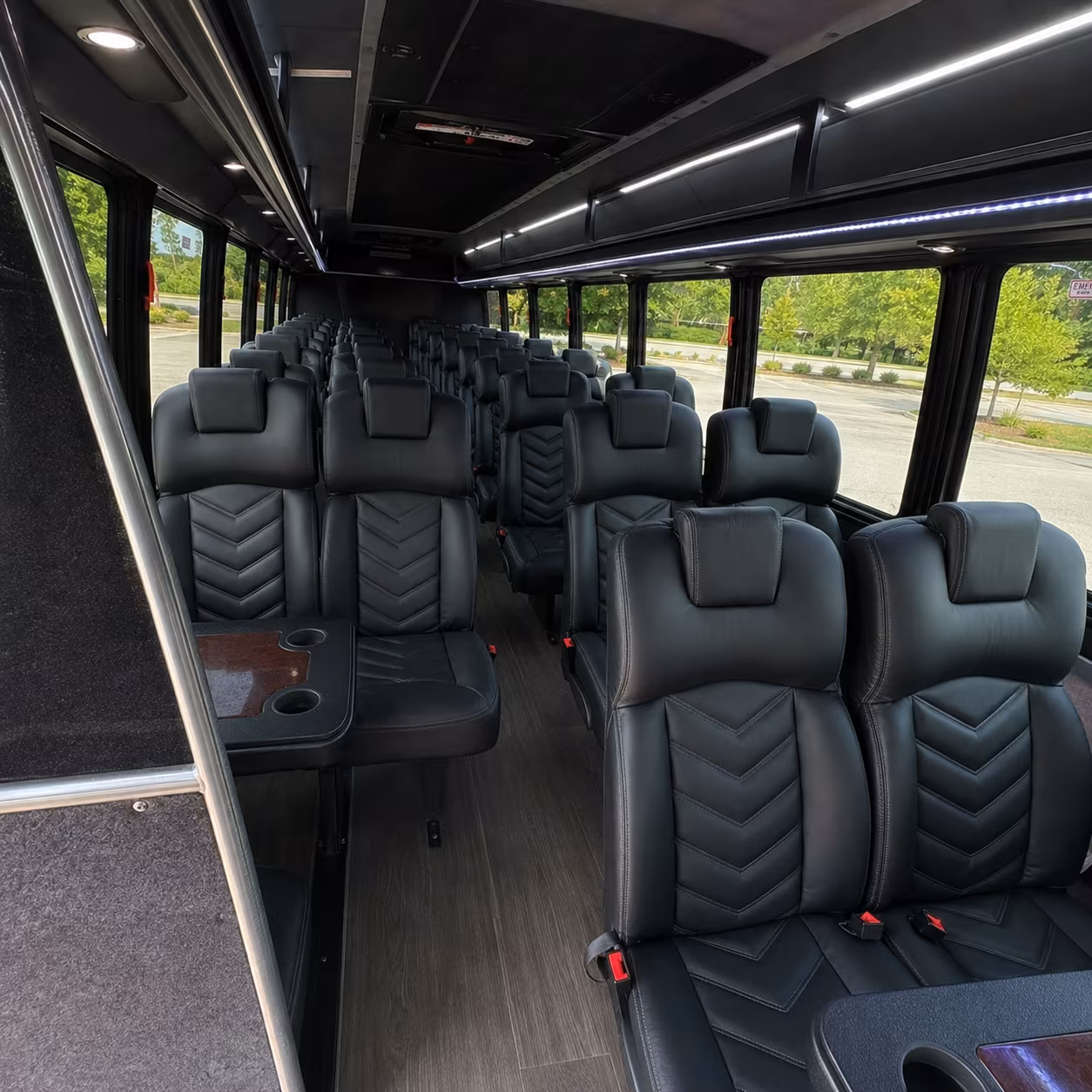 bend 35 passenger minibus inside