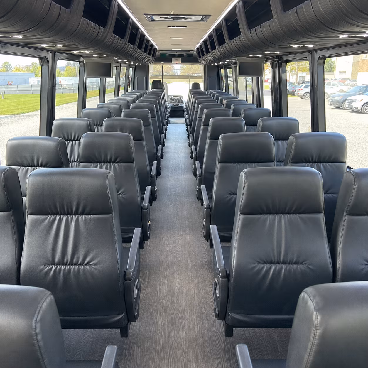 bend 35 passenger minibus interior