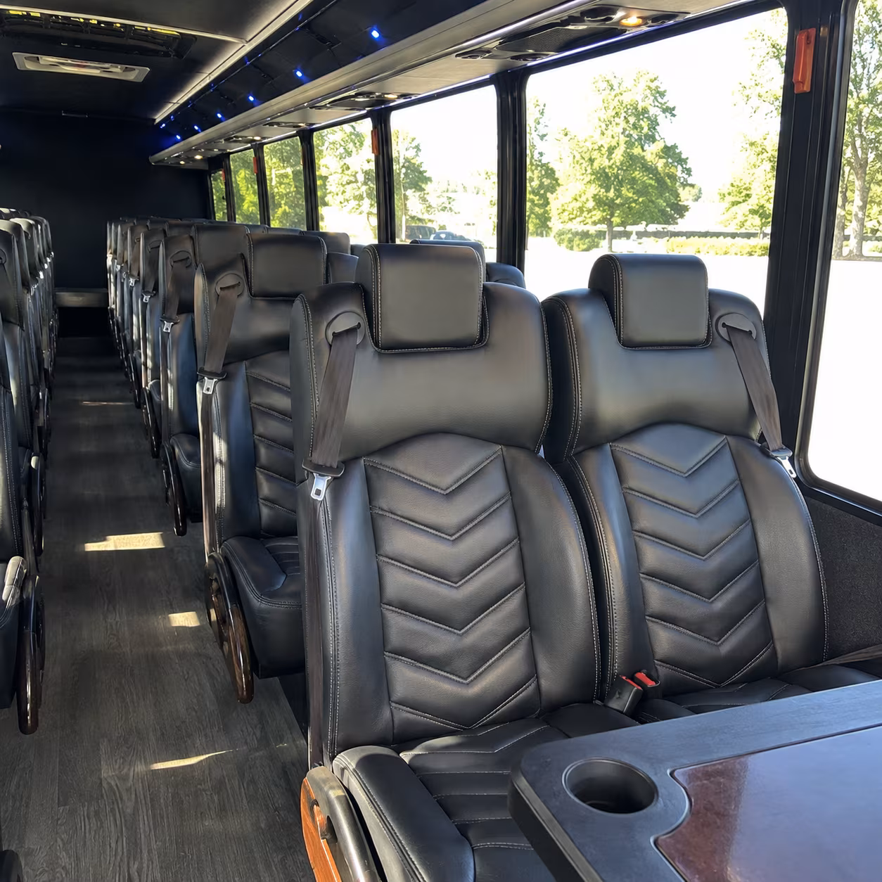 bend employee transportation onboard seating