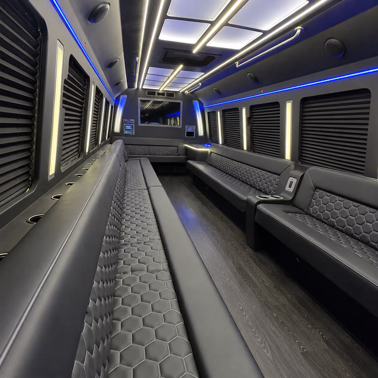 bend party bus inside