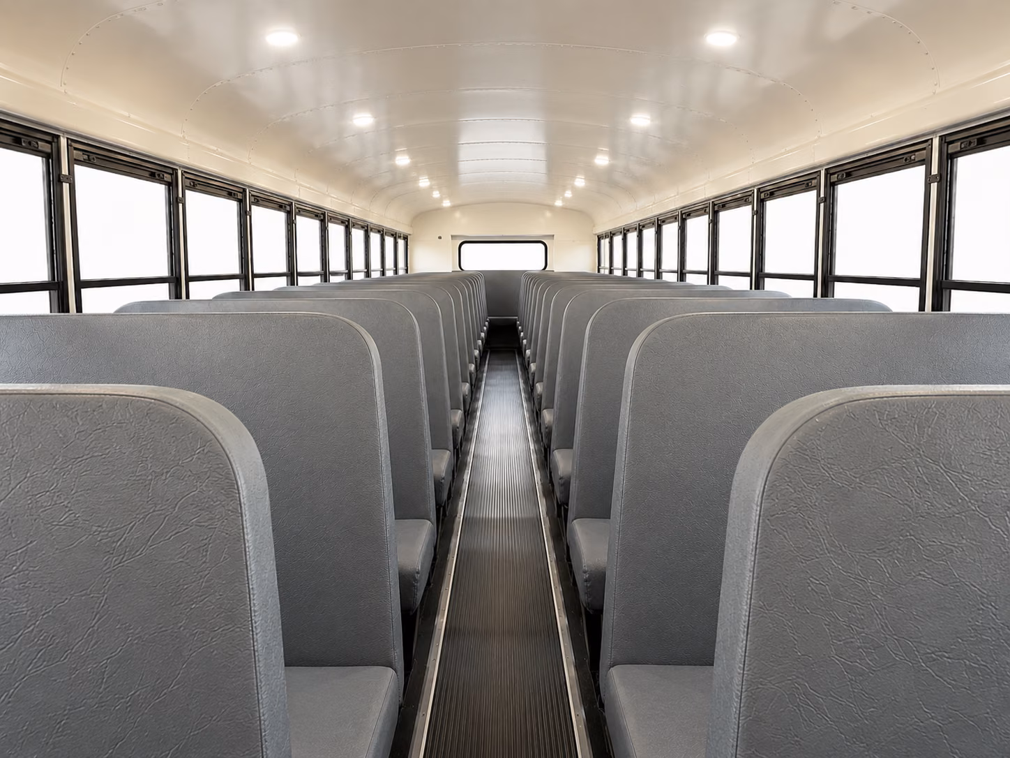bend school bus inside