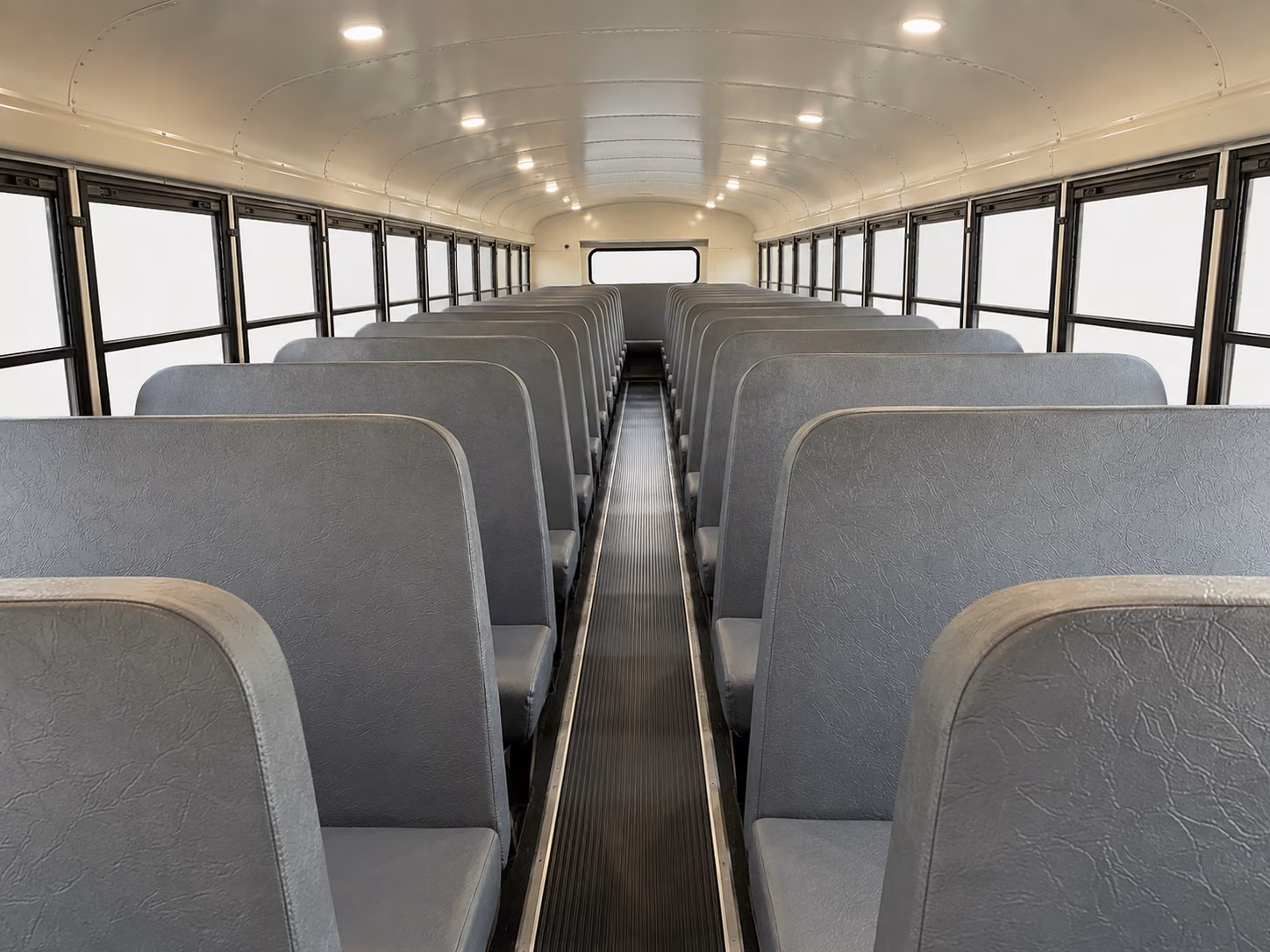 bend school bus interior