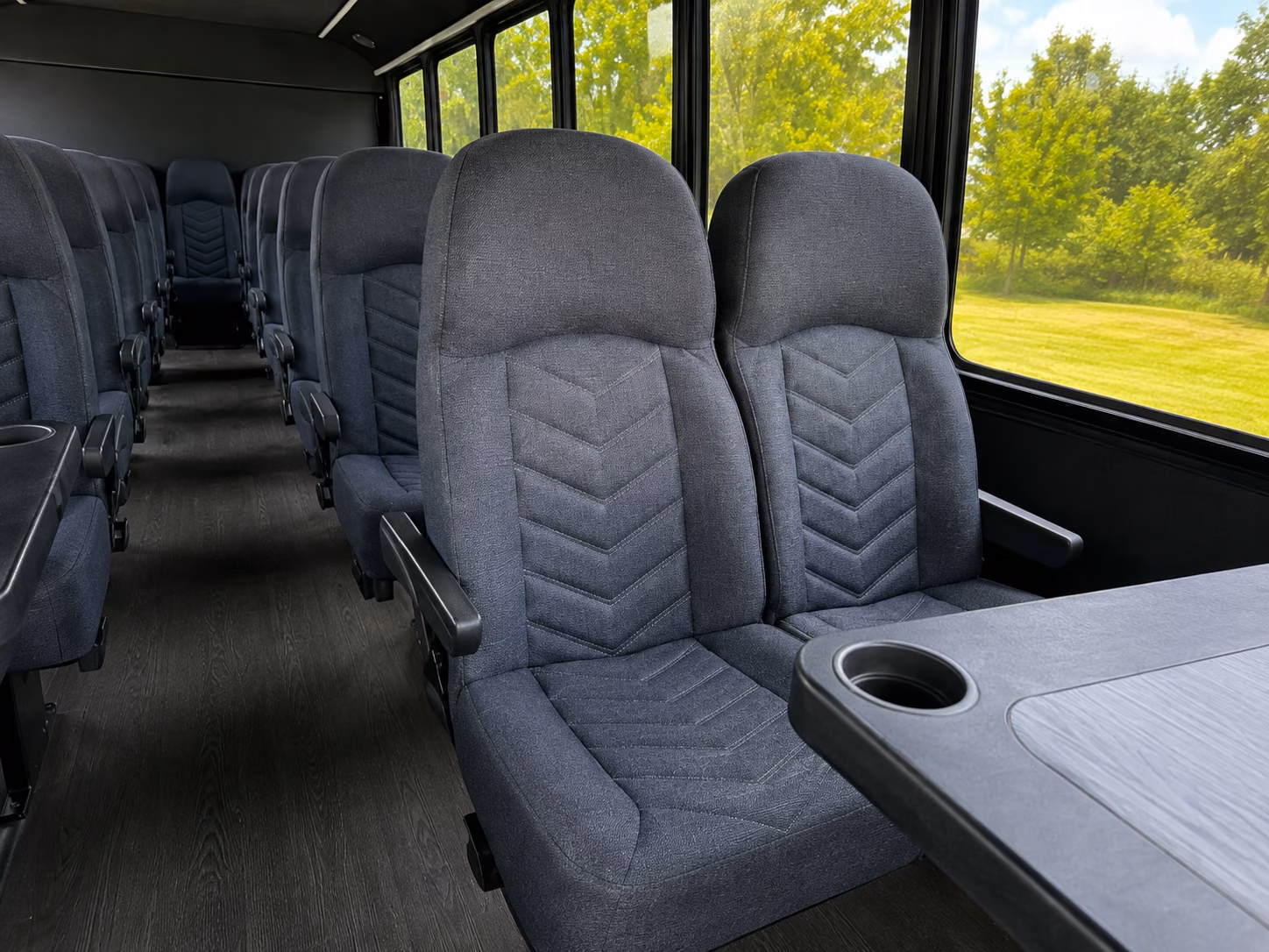 shuttle buses for wedding guests between bend hotels and venues