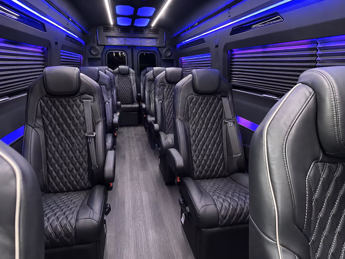 sprinter van with driver inside