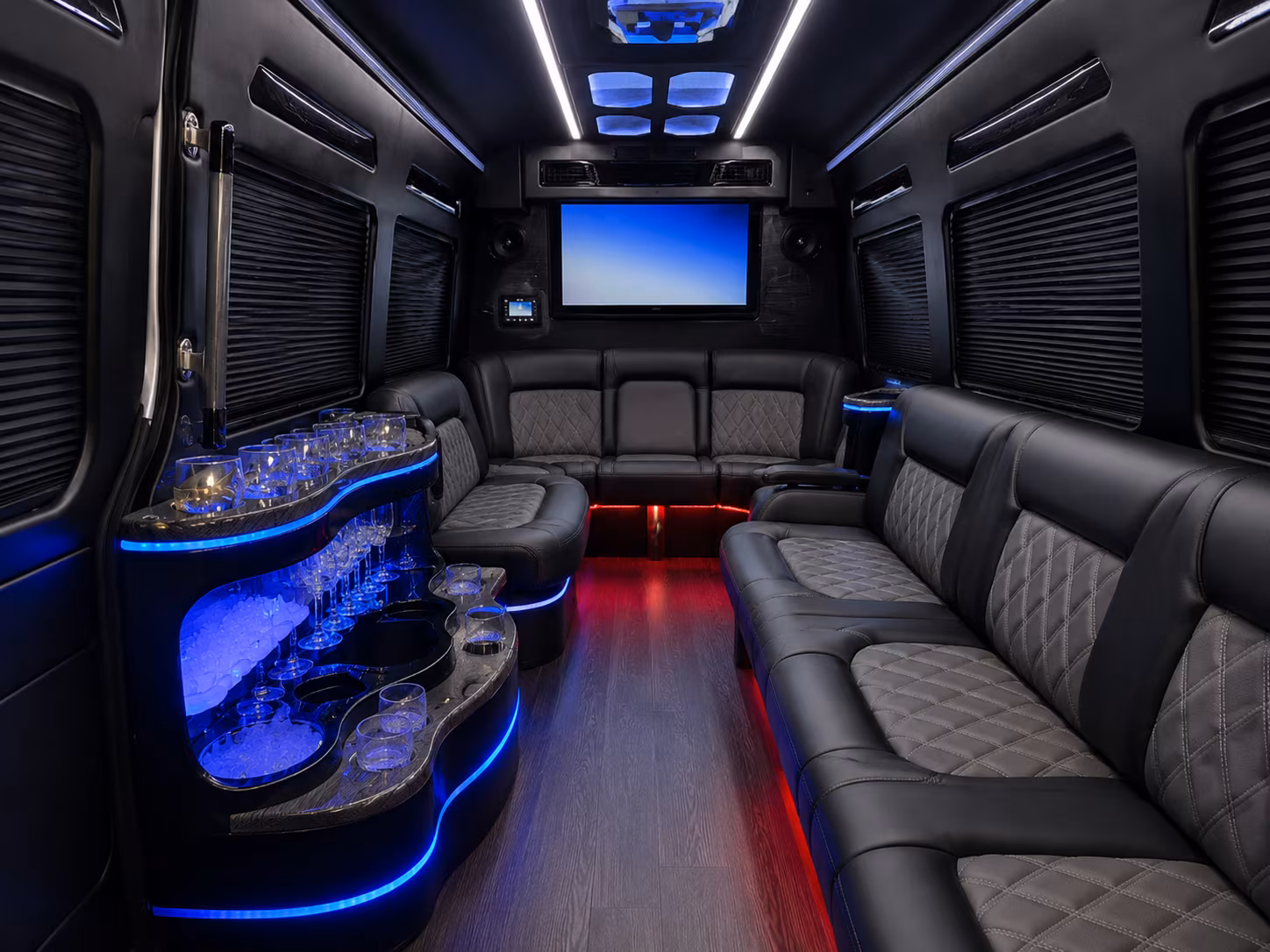 sprinter vans and minibuses for bend bridal party transportation